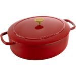 BALLARINI Bellamonte Oval Cast Iron Pot - Red, 5.5 ltr