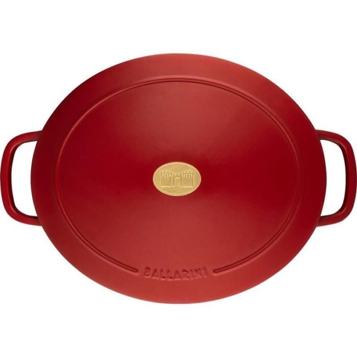 BALLARINI Bellamonte Oval Cast Iron Pot - Red, 5.5 ltr - Görsel 6