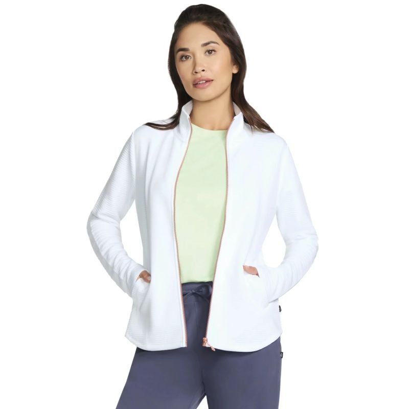 tryoshop-skechers-the-hoodless-hoodie-gowalk-shine-jacket-ja78-wht-white-l-3026580-1 Skechers The Hoodless Hoodie GoWalk Shine Ceket L - Görsel 1