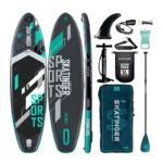 SUP board SKATINGER Gri spor 350x89x15 Yoga - Görsel 2