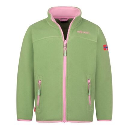 Trollkids Girls Oppdal Jacket XT yeşil polar ceket