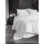 Cotton Box Classic Çeyizlik Çift Kişilik Pikeli Nevresim Takımı Mahur Beyaz