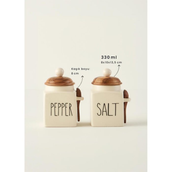 Bella Maison Hygge Seramik 5'li Kavanoz Seti Krem - Görsel 3