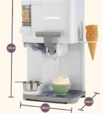 Cuisinart ICE48E Dondurma ve Tatlı Makinesi (1.42 Litre, 50 W, Beyaz) - Görsel 2