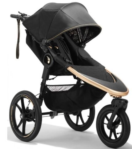 Baby Jogger Summit X3 Koşu ve All-Terrain Bebek Arabası (Siyah/Altın, 12.8 kg)