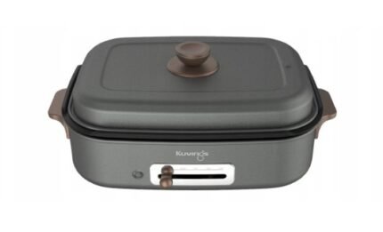 Kuvings MultiGrill Retro Çok Fonksiyonlu Elektrikli Izgara (Grafit, 2 Çeşit Plaka Seti)