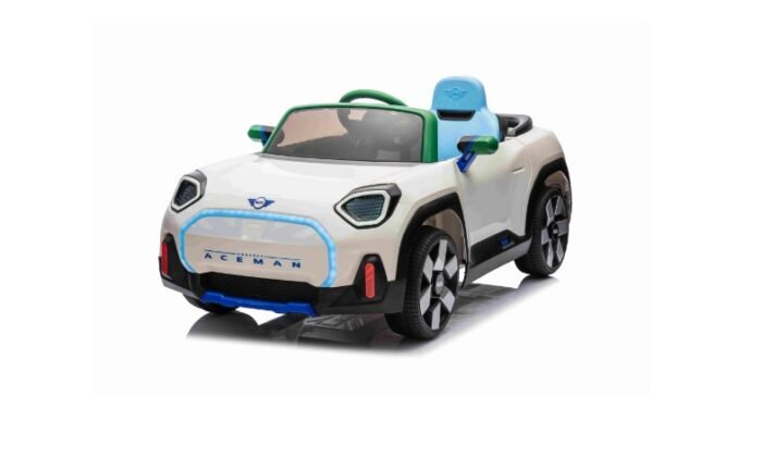 Mini Aceman Concept 12V 4 Motorlu Uzaktan Kumandalı Çocuk Akülü Araba (Beyaz) - Görsel 6