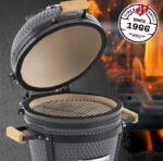 Landmann Kamado Charcoal Grill (Seramik gövdeli, 33 cm pişirme yüzeyine sahip kompakt mangal/barbekü) - Görsel 5