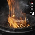 Landmann Kamado Charcoal Grill (Seramik gövdeli, 33 cm pişirme yüzeyine sahip kompakt mangal/barbekü) - Görsel 4