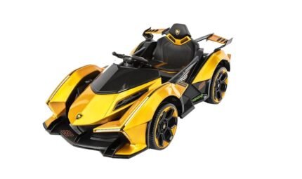12V 7Ah 2 Motorlu Uzaktan Kumandalı Akülü Yarış Arabası (Sarı)