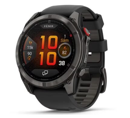 Garmin fenix 8 Pro Safir Titanyum Akıllı Saat (51mm, Grafit / Siyah Silikon Kordon, AMOLED, LTE)