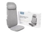Naipo 3D Shiatsu Isıtmalı ve Titreşimli Masaj Minderi (Gri, 39 x 75 cm)