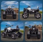 12V Güçlü Elektrikli Çocuk ATV'si (Beyaz, Akü Göstergeli) - Görsel 2