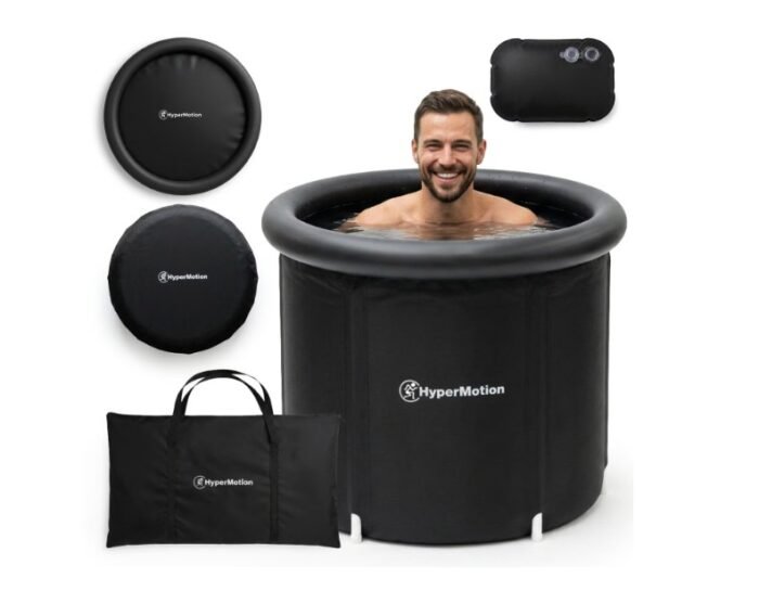 HyperMotion HYP131 330 Litre Katlanabilir Buz Banyosu ve Soğuk Su Terapisi Küveti (Siyah) - Görsel 6