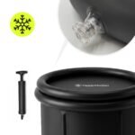HyperMotion HYP131 330 Litre Katlanabilir Buz Banyosu ve Soğuk Su Terapisi Küveti (Siyah) - Görsel 2