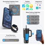 HidrateSpark PRO 2 Akıllı Termos Bardak (887 ml, Beyaz, Sıvı Tüketim Takipli) - Görsel 2