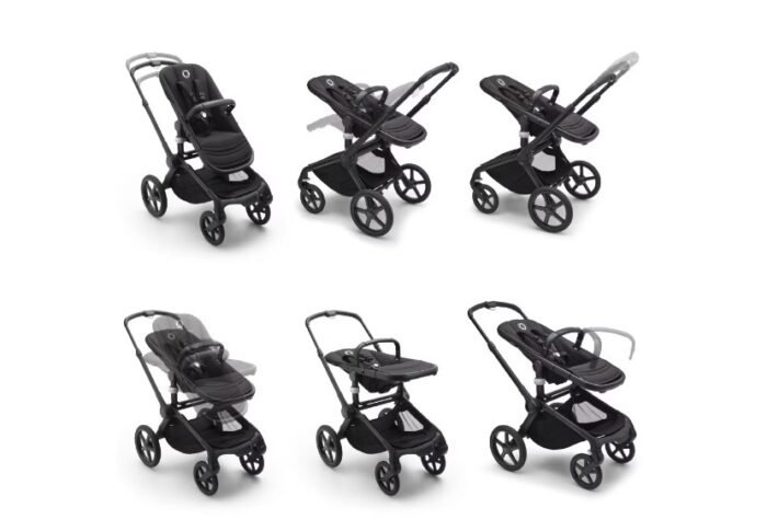 Bugaboo Fox 5 2'si 1 Arada Kişiselleştirilebilir Bebek Arabası (Siyah / Gri Melanj) - Görsel 2