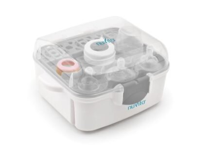 Nuvita 1085 Mikrodalga Buharlı Sterilizatör (3 Biberon Kapasiteli, Beyaz)