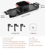 VEVOR 3 in 1 Electric BBQ Grill Hot Pot / Çok Amaçlı Elektrikli Izgara ve Hot Pot - Görsel 4