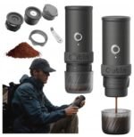Outin Mino SG Taşınabilir Espresso Makinesi (22 Bar, 9000 mAh, Gri)