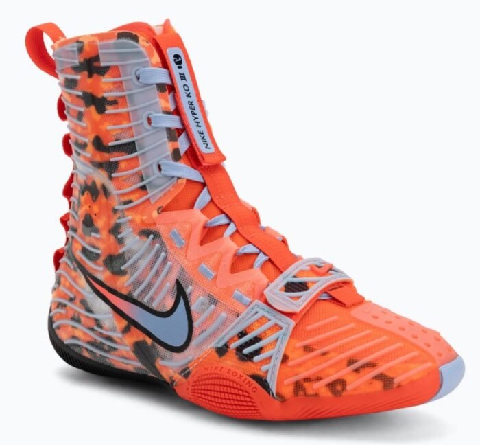 Nike HyperKo 3 SE Boks Ayakkabısı - Siyah / Parlak Kırmızı / Alüminyum- 41 Numara - Görsel 5
