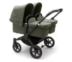 Bugaboo Donkey 5 Twin İkiz Bebek Arabası - Siyah / Orman Yeşili (Black / Forest Green) - Görsel 4