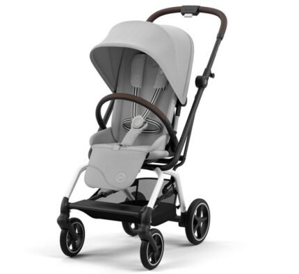 Cybex Eezy S Twist+2 Bebek Arabası - Fog Grey (360° Döner Koltuk, Tüm Zemin Tekerlekleri)