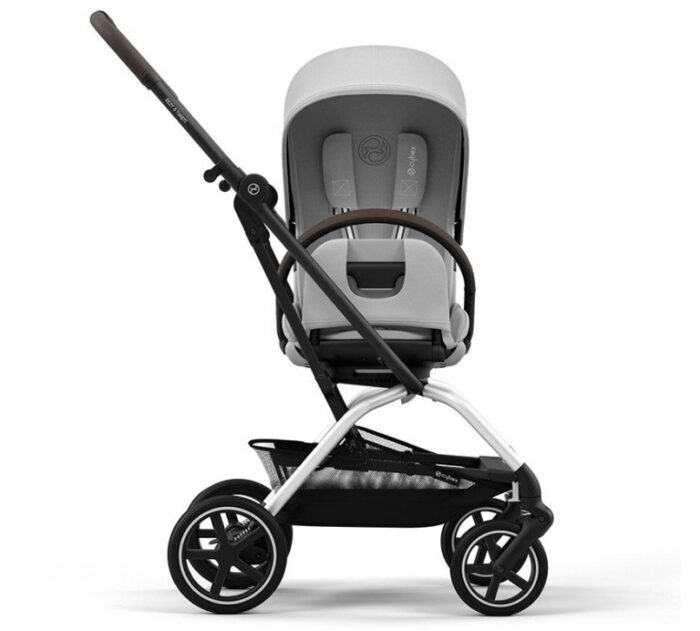 Cybex Eezy S Twist+2 Bebek Arabası - Fog Grey (360° Döner Koltuk, Tüm Zemin Tekerlekleri) - Görsel 5