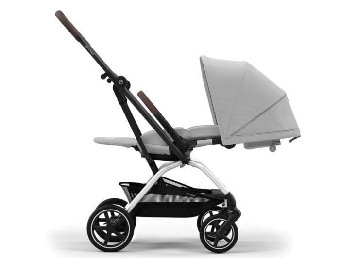 Cybex Eezy S Twist+2 Bebek Arabası - Fog Grey (360° Döner Koltuk, Tüm Zemin Tekerlekleri) - Görsel 3