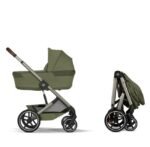 Cybex Gold Balios S Lux 2'si 1 Arada Bebek Arabası - Moss Green - Görsel 5