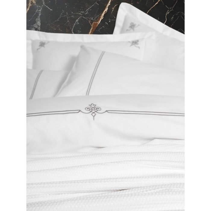 Cotton Box Classic Çeyizlik Çift Kişilik Pikeli Nevresim Takımı Güher Beyaz - Görsel 3