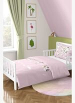 Casadora Baby Atlas Pembe %100 Organik Pamuk Tek Kişilik Çocuk Nevresim Takımı 100 x 200 cm - Görsel 4