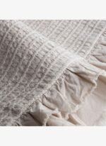 Ecocotton Ayda Battal Boy Nevresim Takımı %100 Organik Pamuk Dokuma Bej 240x220 Cm - Görsel 3