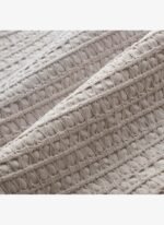 Ecocotton Ayda Battal Boy Nevresim Takımı %100 Organik Pamuk Dokuma Bej 240x220 Cm - Görsel 4