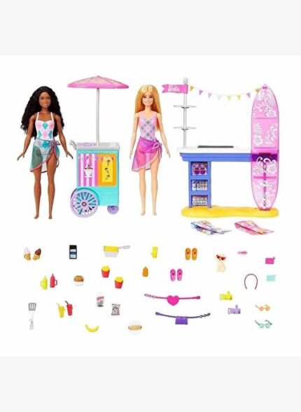 Barbie Brooklyn ve Malibu Bebekleri Oyun Seti HNK99