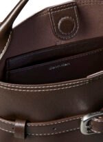 Calvin Klein Kahverengi Kadın Çapraz Çanta BUCKLE MINI BUCKET CROSSBODY - Görsel 2