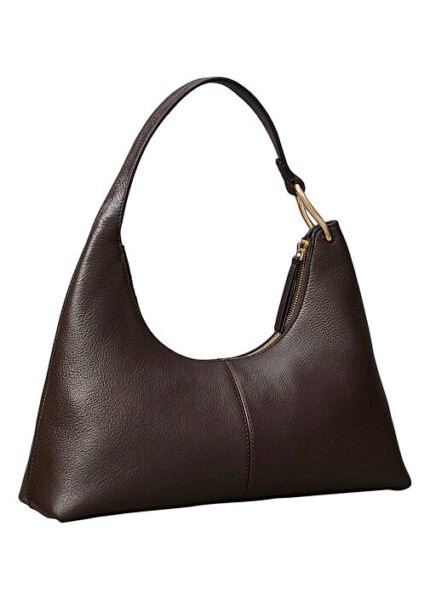 Calvin Klein Kahverengi Kadın Omuz Çantası SLOUCHY LEATHER SHOULDER BAG