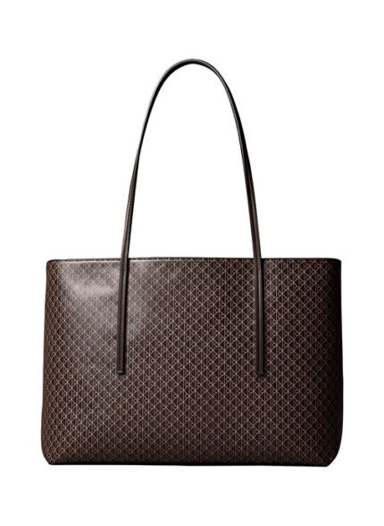 Calvin Klein Kahverengi Kadın Tote Çanta EMBLEM AOP TOTE W/ POUCH