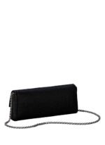 Calvin Klein Siyah Kadın Çapraz Çanta EMBLEM HW PEBBLE CLUTCH