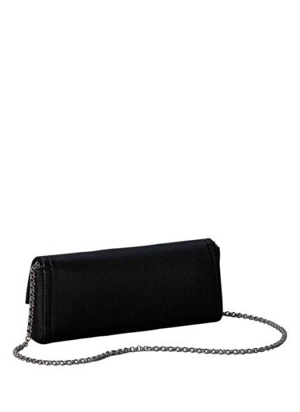 Calvin Klein Siyah Kadın Çapraz Çanta EMBLEM HW PEBBLE CLUTCH