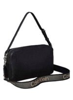 Calvin Klein Siyah Kadın Çapraz Çanta WEBBING 2X STRAP LG CAMERA BAG - Görsel 2