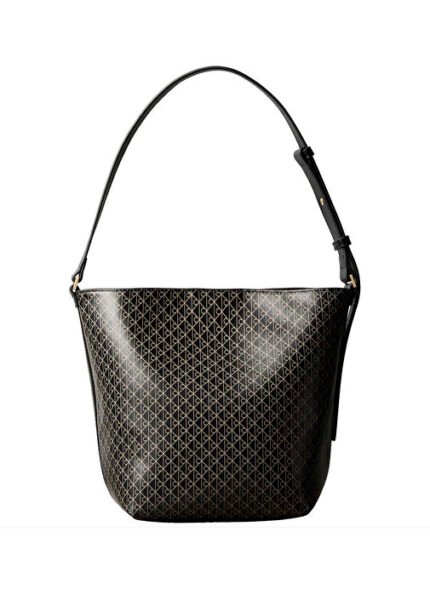 Calvin Klein Siyah Kadın Omuz Çantası EMBLEM AOP MEDIUM BUCKET