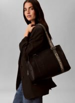 Calvin Klein Siyah Kadın Tote Çanta WEBBING ADJ STRAP TOTE - Görsel 4
