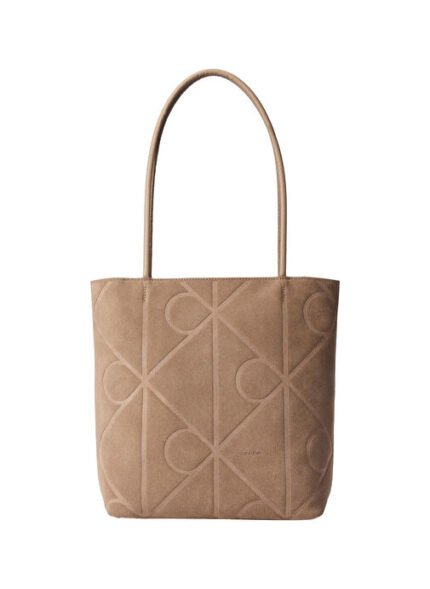 Calvin Klein Vizon Kadın Süet Tote Çanta LV04F3335GVFU