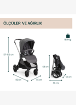 Chicco BELLAGIO BEBEK ARABASI 2.0 BLACK SATIN - Görsel 2