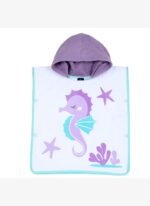 Chicco Kız Bebek Kapüşonlu Kare Plaj Havlusu