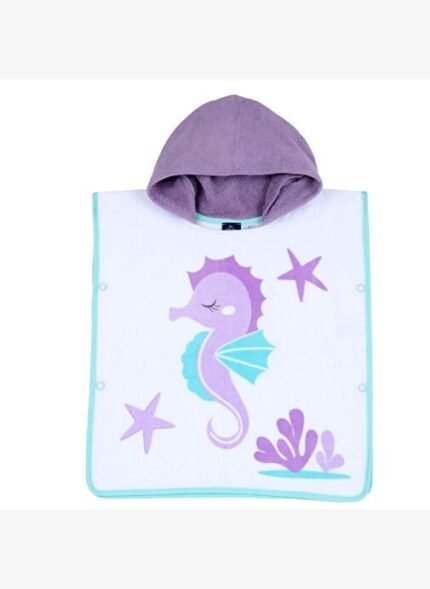 Chicco Kız Bebek Kapüşonlu Kare Plaj Havlusu