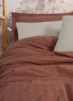 Cotton Box Natura Çift Kişilik Yatak Örtüsü / Pike Takımı Vilo Kiremit - Görsel 4