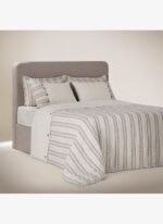 Ecocotton Delfin Çift Kişilik Nevresim Takımı %100 Organik Pamuk Keten Antrasit 200x220 Cm