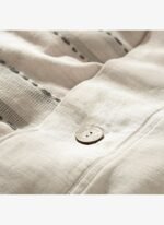 Ecocotton Delfin Çift Kişilik Nevresim Takımı %100 Organik Pamuk Keten Antrasit 200x220 Cm - Görsel 2